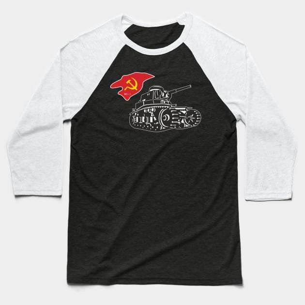 Soviet tank MS-1 Baseball T-Shirt by FAawRay